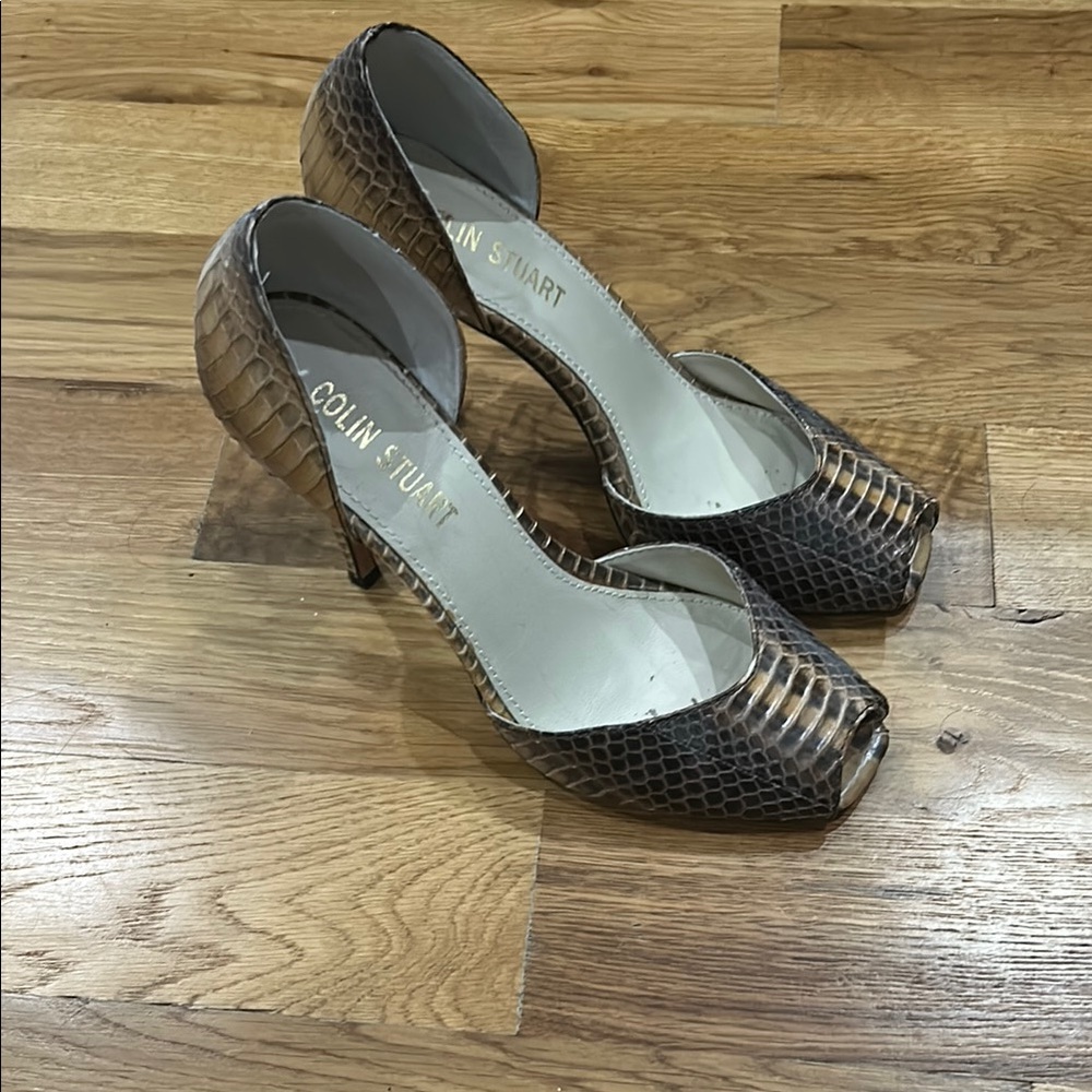 Colin Stuart Brown Peep-Toe Heels size 7.5